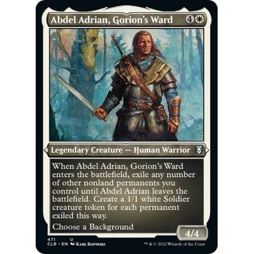 Image for Abdel Adrian, Gorion's Ward (Foil Etched) (471) (CLB) - Magic: The Gathering