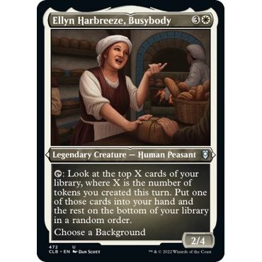 Image for Ellyn Harbreeze, Busybody (Foil Etched) (472) (CLB) - Magic: The Gathering