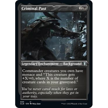 Image for Criminal Past (Foil Etched) (494) (CLB) - Magic: The Gathering
