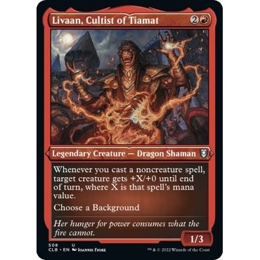Image for Livaan, Cultist of Tiamat (Foil Etched) (508) (CLB) - Magic: The Gathering