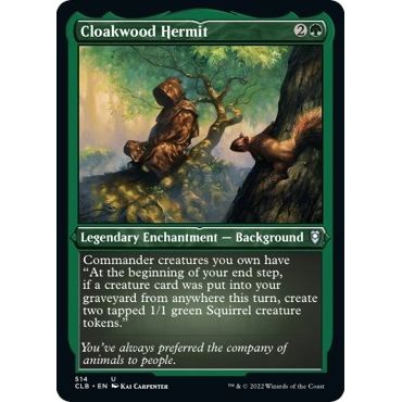 Image for Cloakwood Hermit (Foil Etched) (514) (CLB) - Magic: The Gathering
