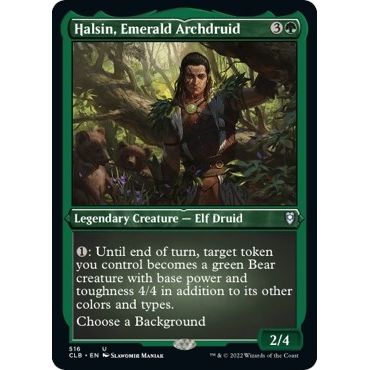 Image for Halsin, Emerald Archdruid (Foil Etched) (516) (CLB) - Magic: The Gathering