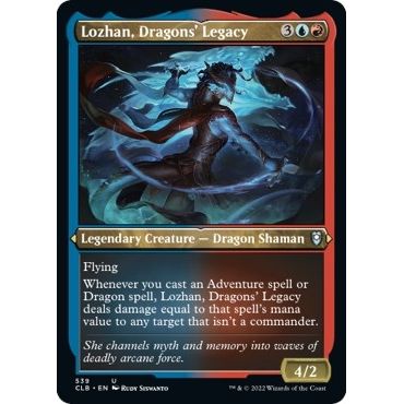 Image for Lozhan, Dragons' Legacy (Foil Etched) (539) (CLB) - Magic: The Gathering