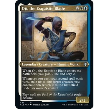 Image for Oji, the Exquisite Blade (Foil Etched) (547) (CLB) - Magic: The Gathering