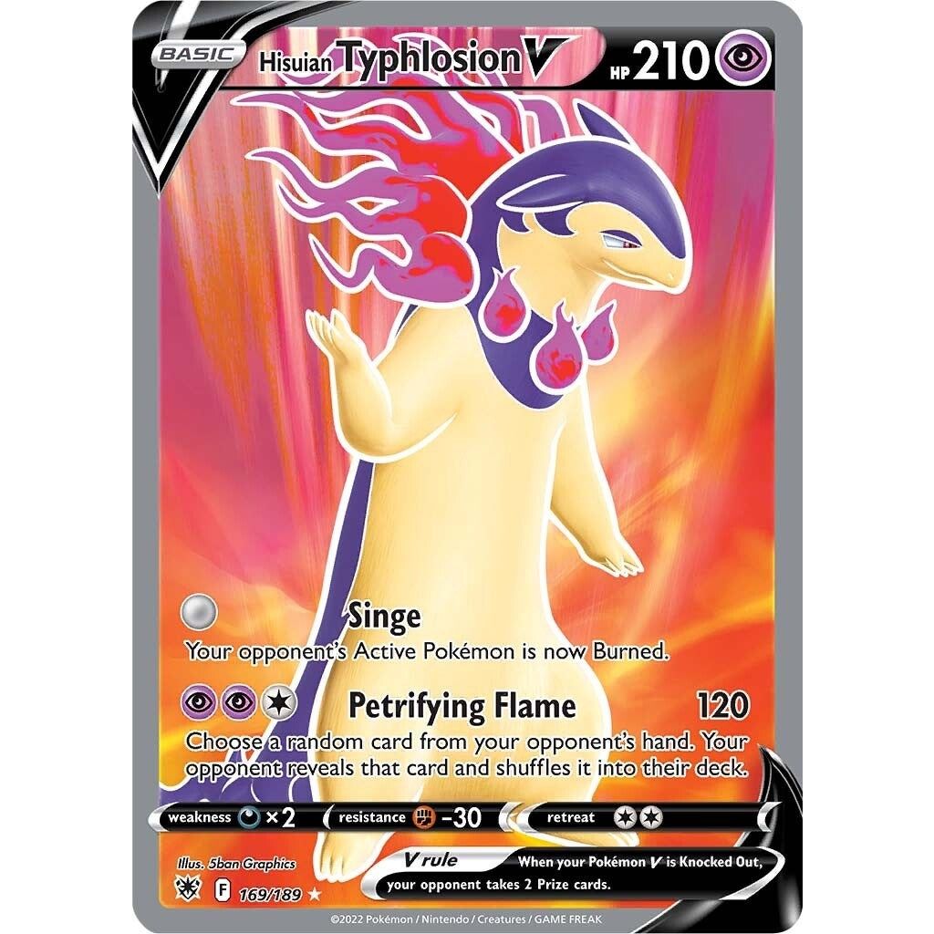 Image for Hisuian Typhlosion V (Full Art) (169/189) (SWSH10) - Pokemon