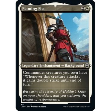 Image for Flaming Fist (Foil Etched) (474) (CLB) - Magic: The Gathering