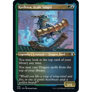 Image for Korlessa, Scale Singer (Foil Etched) (538) (CLB) - Magic: The Gathering