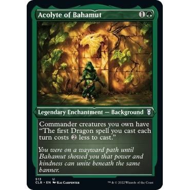 Image for Acolyte of Bahamut (Foil Etched) (513) (CLB) - Magic: The Gathering