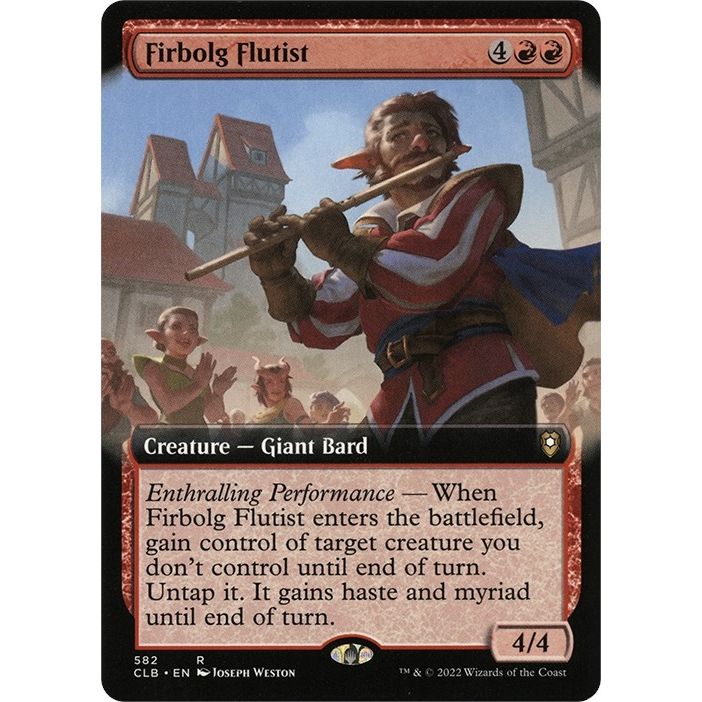 Image for Firbolg Flutist (Extended Art) (582) (CLB) - Magic: The Gathering