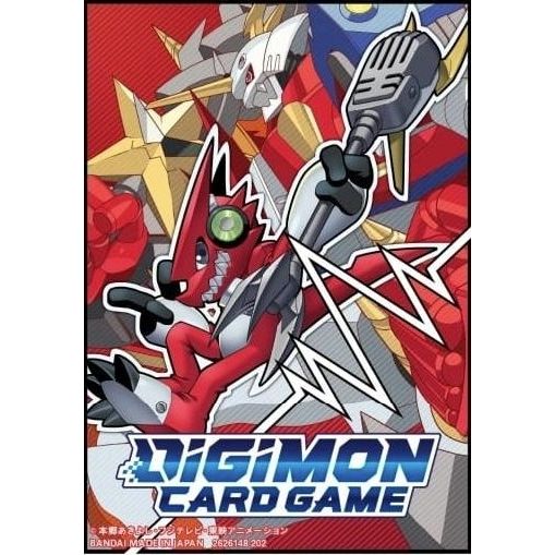 Image for Digimon Card Game Official Sleeves - Digimon Shoutmon & OmegaShoutmon Card Sleeves 2022 (60-Pack) - Card Sleeves