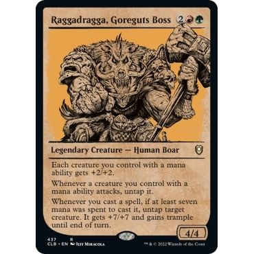 Image for Raggadragga, Goreguts Boss (Showcase) (437) (CLB) - Magic: The Gathering