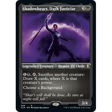 Image for Shadowheart, Dark Justiciar (Foil Etched) (499) (CLB) - Magic: The Gathering