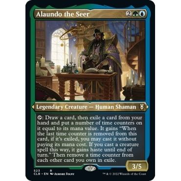 Image for Alaundo the Seer (Foil Etched) (523) (CLB) - Magic: The Gathering