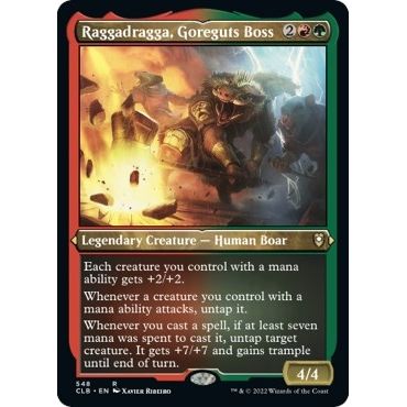 Image for Raggadragga, Goreguts Boss (Foil Etched) (548) (CLB) - Magic: The Gathering