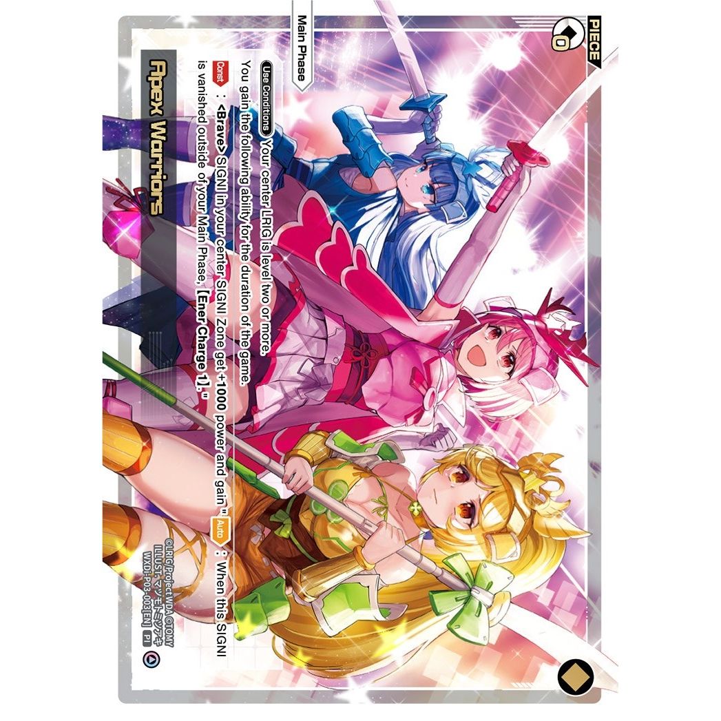 Image for Apex Warriors (WXDi-P03-003[EN]) (WXDi-P03) - WIXOSS