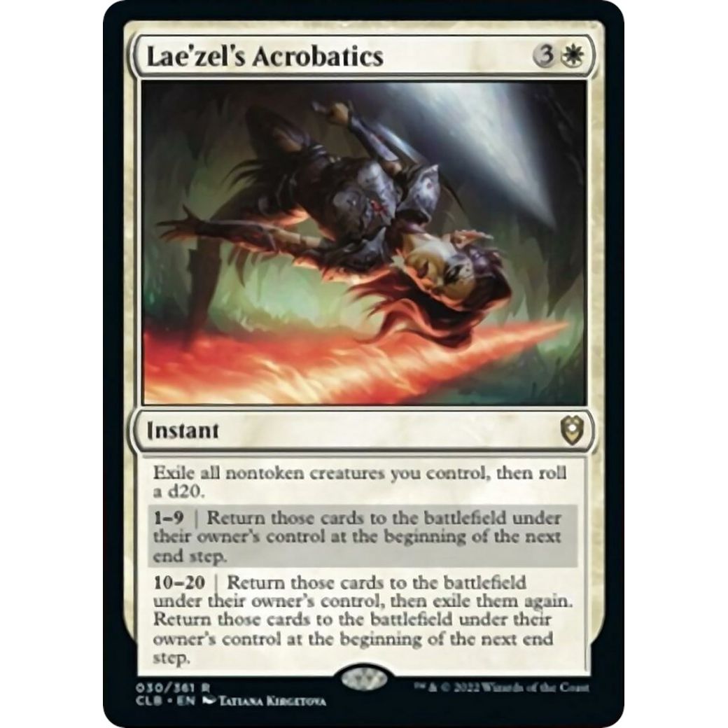 Image for Lae'zel's Acrobatics (30) (CLB) - Magic: The Gathering