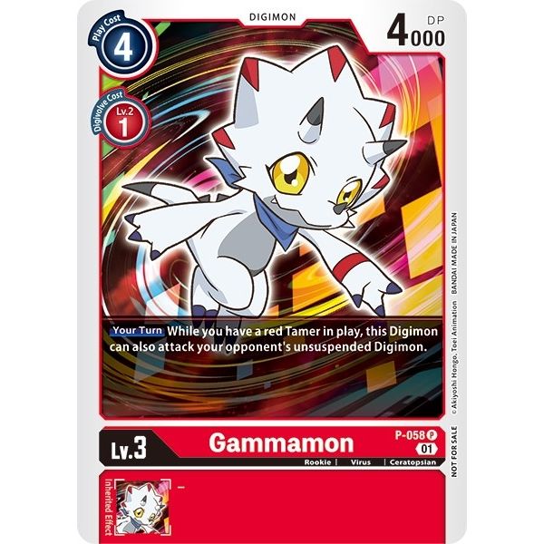 Image for Gammamon (New Awakening Pre-Release Tournament) (P-058 P) (BT08_PR) - Digimon Card Game