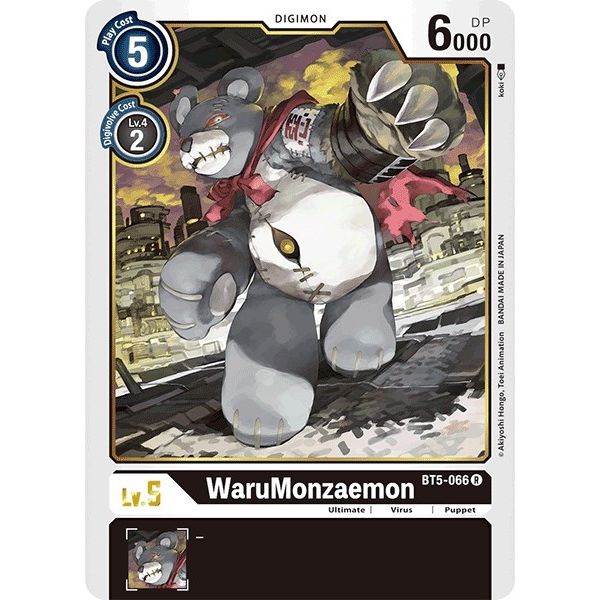 Image for WaruMonzaemon (Demo Deck Exclusive) (BT5-066 R) (DEMO) - Digimon Card Game
