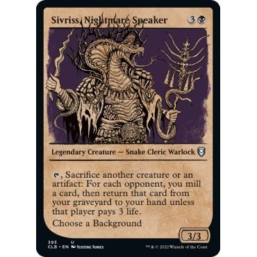 Image for Sivriss, Nightmare Speaker (Showcase) (393) (CLB) - Magic: The Gathering