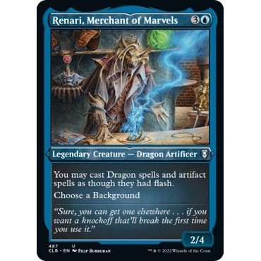 Image for Renari, Merchant of Marvels (Foil Etched) (487) (CLB) - Magic: The Gathering