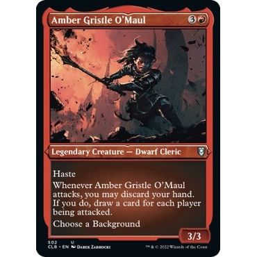 Image for Amber Gristle O'Maul (Foil Etched) (502) (CLB) - Magic: The Gathering