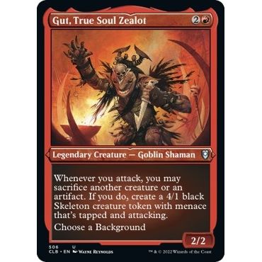 Image for Gut, True Soul Zealot (Foil Etched) (506) (CLB) - Magic: The Gathering