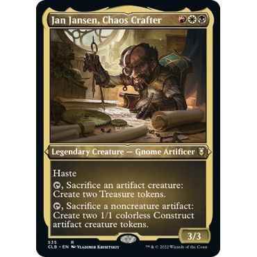 Image for Jan Jansen, Chaos Crafter (Foil Etched) (535) (CLB) - Magic: The Gathering