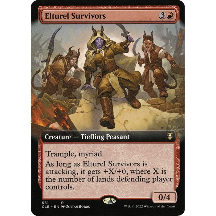 Image for Elturel Survivors (Extended Art) (581) (CLB) - Magic: The Gathering