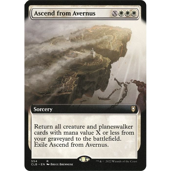 Image for Ascend from Avernus (Extended Art) (554) (CLB) - Magic: The Gathering