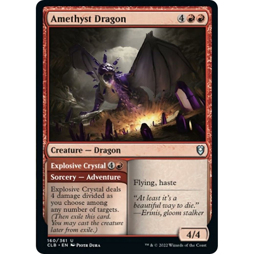 Image for Amethyst Dragon (160) (CLB) - Magic: The Gathering