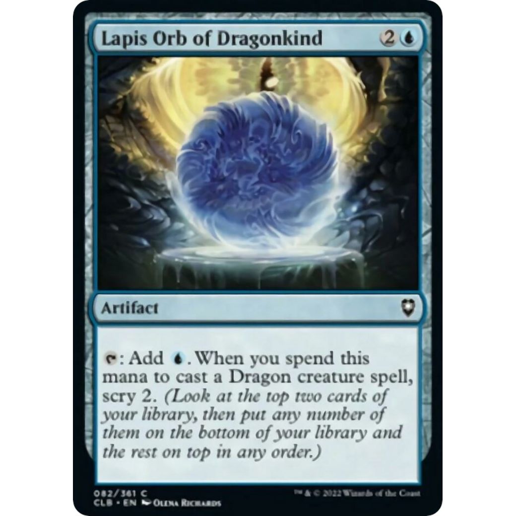 Image for Lapis Orb of Dragonkind (82) (CLB) - Magic: The Gathering
