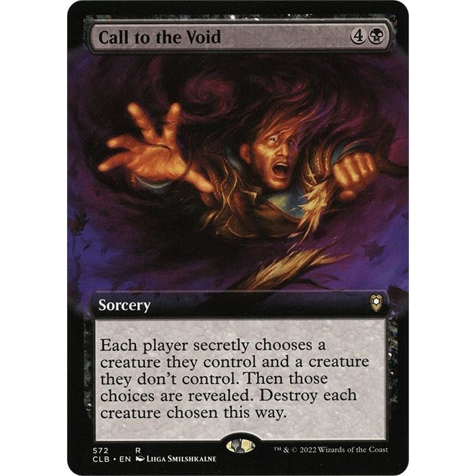 Image for Call to the Void (Extended Art) (572) (CLB) - Magic: The Gathering