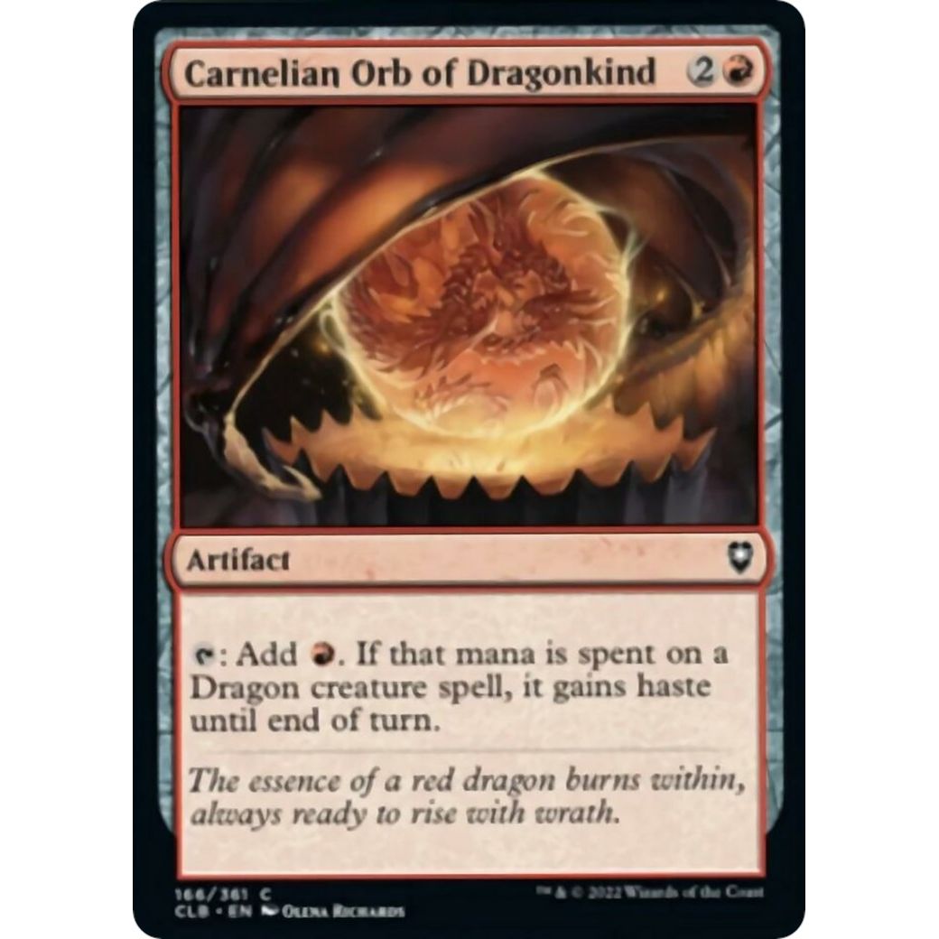 Image for Carnelian Orb of Dragonkind (166) (CLB) - Magic: The Gathering