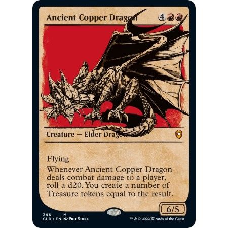 Image for Ancient Copper Dragon (Showcase) (396) (CLB) - Magic: The Gathering