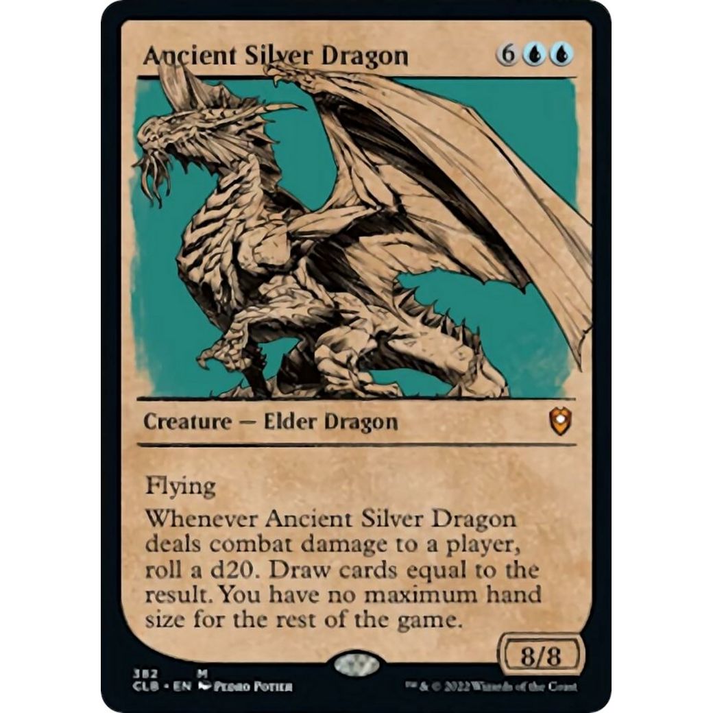 Image for Ancient Silver Dragon (Showcase) (382) (CLB) - Magic: The Gathering