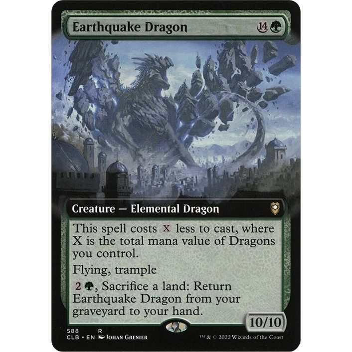 Image for Earthquake Dragon (Extended Art) (588) (CLB) - Magic: The Gathering