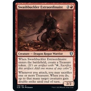Image for Swashbuckler Extraordinaire (198) (CLB) - Magic: The Gathering