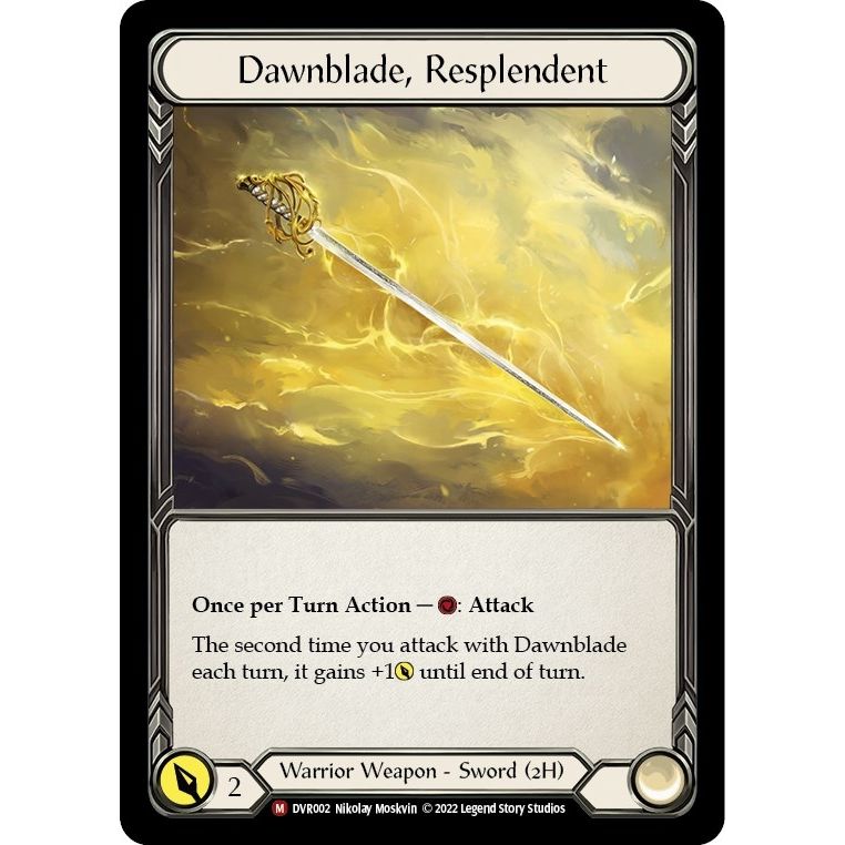 Image for Dawnblade, Resplendent (DVR002) (RVD/DVR) - Flesh and Blood TCG