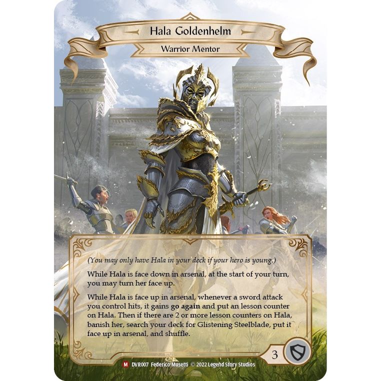 Image for Hala Goldenhelm (DVR007) (RVD/DVR) - Flesh and Blood TCG