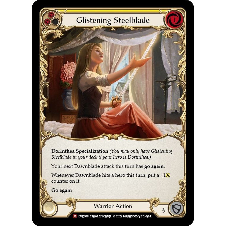 Image for Glistening Steelblade (DVR008) (RVD/DVR) - Flesh and Blood TCG