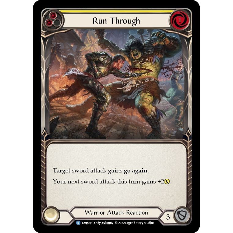 Image for Run Through (DVR013) (RVD/DVR) - Flesh and Blood TCG