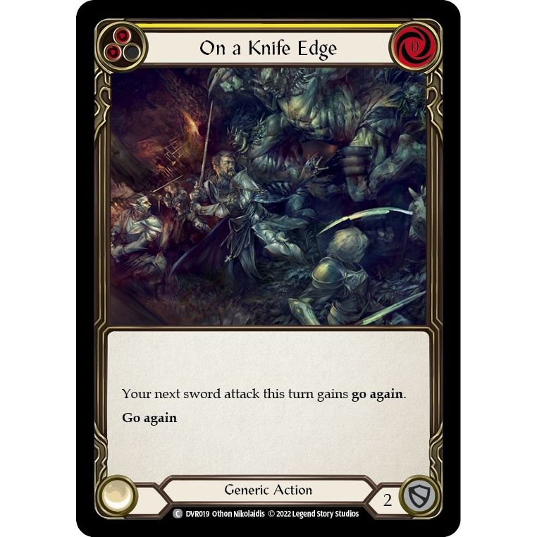Image for On a Knife Edge (DVR019) (RVD/DVR) - Flesh and Blood TCG
