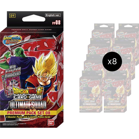 Image for Ultimate Squad Premium Pack Set 08 Display - Dragon Ball Super: Masters