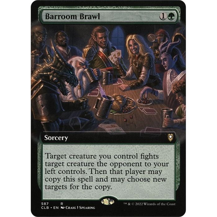 Image for Barroom Brawl (Extended Art) (587) (CLB) - Magic: The Gathering