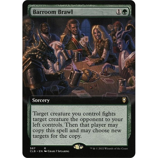 Image for Barroom Brawl (Extended Art) (587) (CLB) - Magic: The Gathering