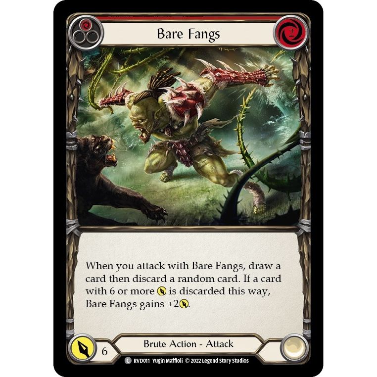 Image for Bare Fangs (RVD011) (RVD/DVR) - Flesh and Blood TCG