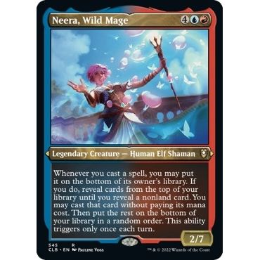 Image for Neera, Wild Mage (Foil Etched) (545) (CLB) - Magic: The Gathering