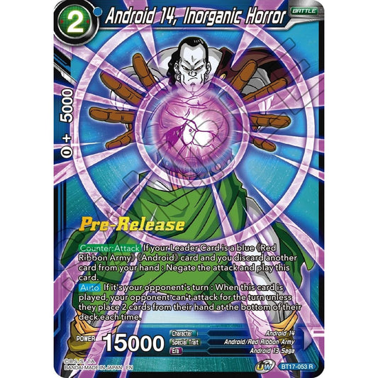 Image for Android 14, Inorganic Horror (BT17-053) (DBS-B17PRE) - Dragon Ball Super: Masters
