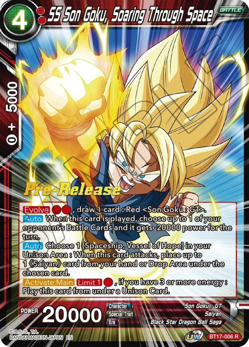 Image for SS Son Goku, Soaring Through Space (BT17-006) (DBS-B17PRE) - Dragon Ball Super: Masters