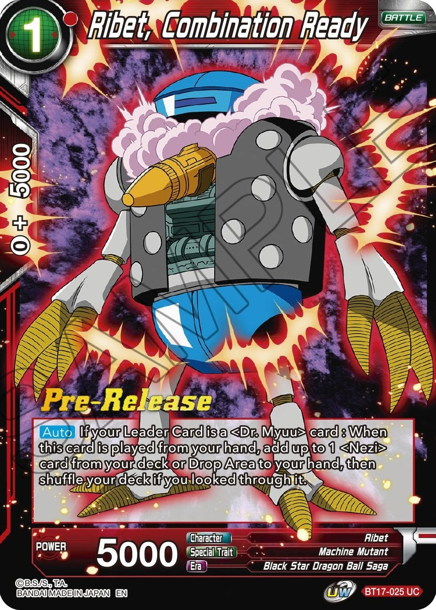 Image for Ribet, Combination Ready (BT17-025) (DBS-B17PRE) - Dragon Ball Super: Masters